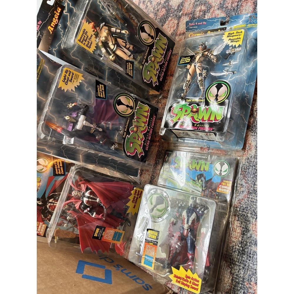 Spawn McFarlane Toys Action Figure Lot Vintage 1990s Mixed Bundle 5 Figures